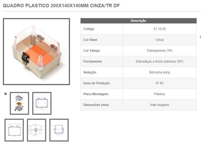 CAIXA IP65 RENGLAN COR 211502